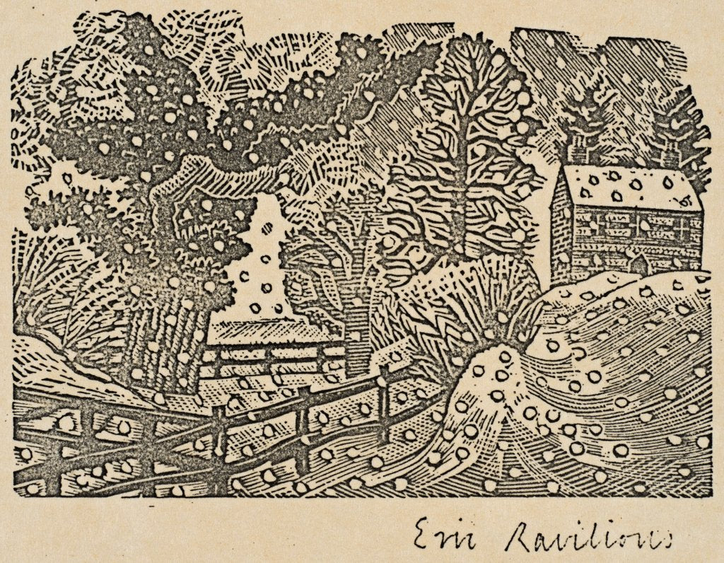 Detail of Winter Snow by Eric Ravilious