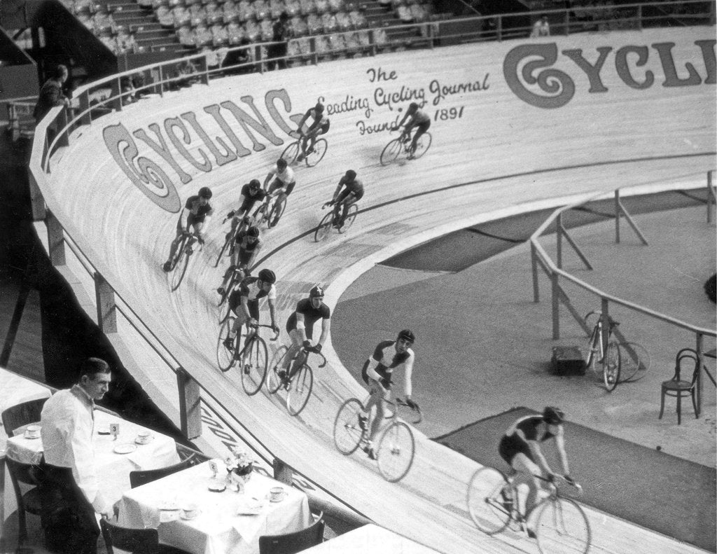 Detail of Cycling at Wembley 1936 by Associated Newspapers