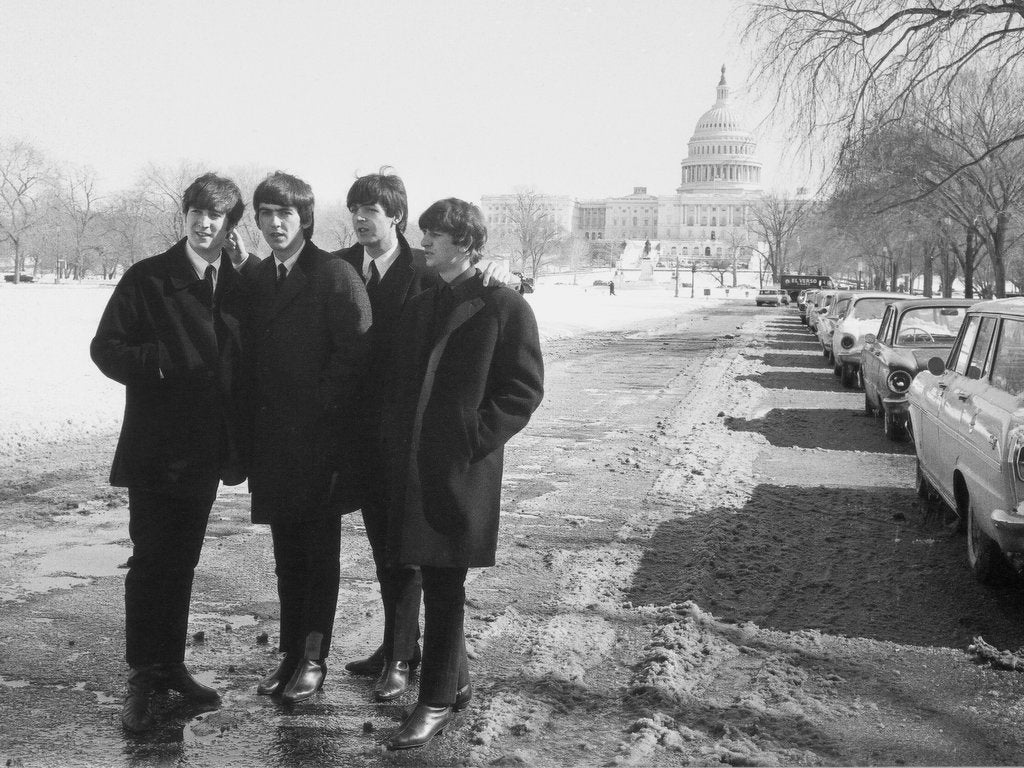 Detail of The Beatles in Washington by Associated Newspapers