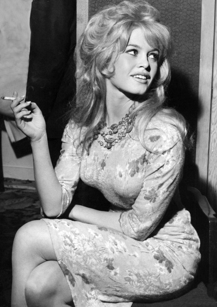 Detail of Brigitte Bardot relaxing by Associated Newspapers