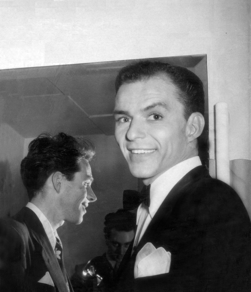 Detail of Frank Sinatra in 1950 by Associated Newspapers
