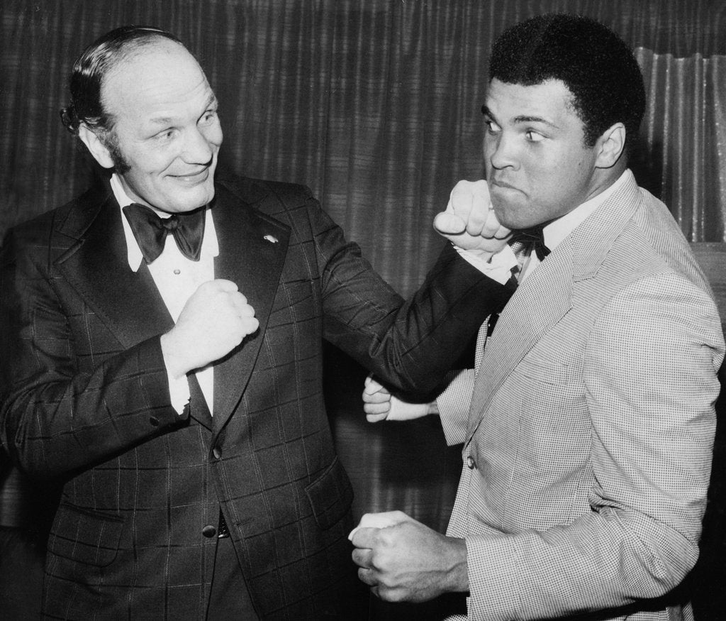 Detail of Boxers Henry Cooper and Muhammad Ali by Associated Newspapers