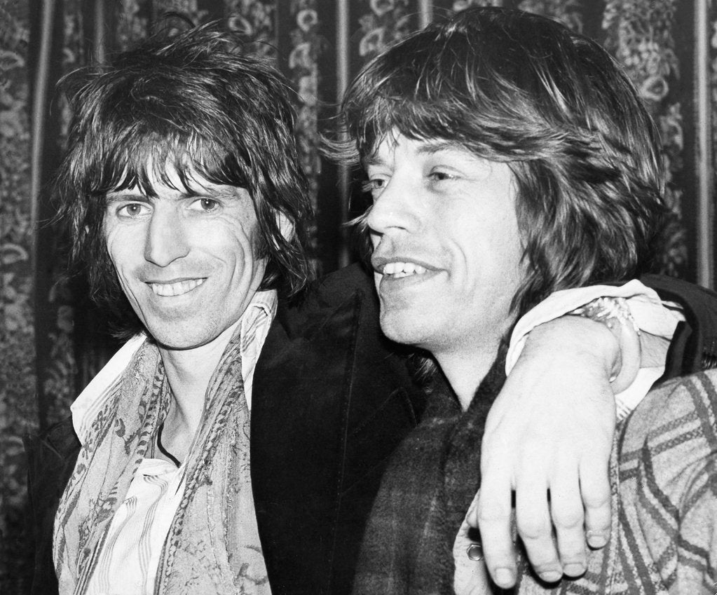 Detail of Keith Richards and Mick Jagger celebrate by Associated Newspapers