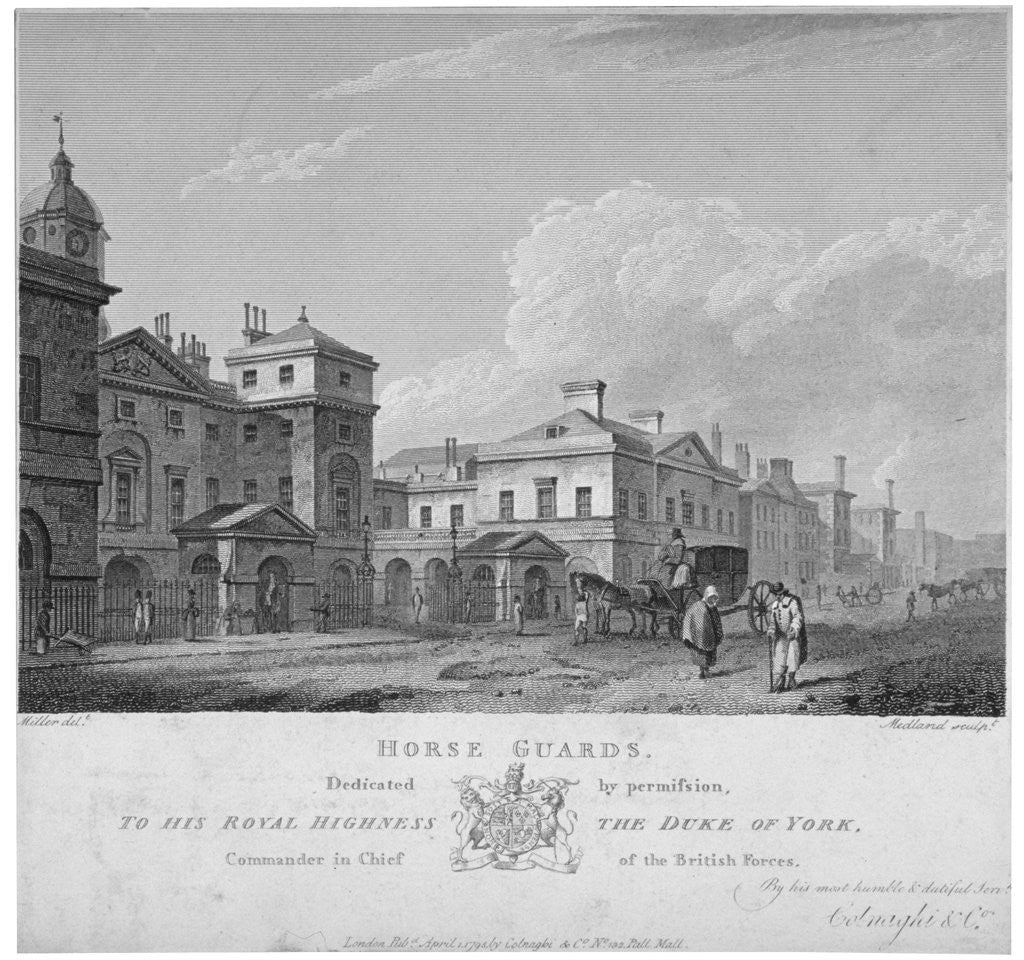 Horse Guards, Westminster, London by Thomas Medland