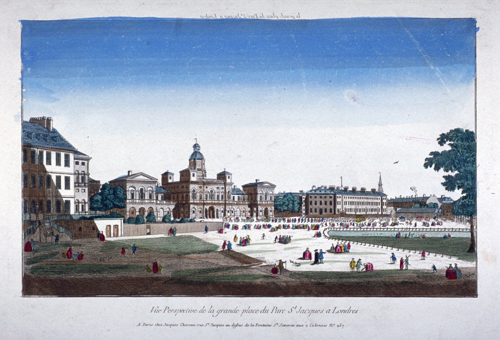 Detail of View of Horse Guards, Westminster, London by Anonymous