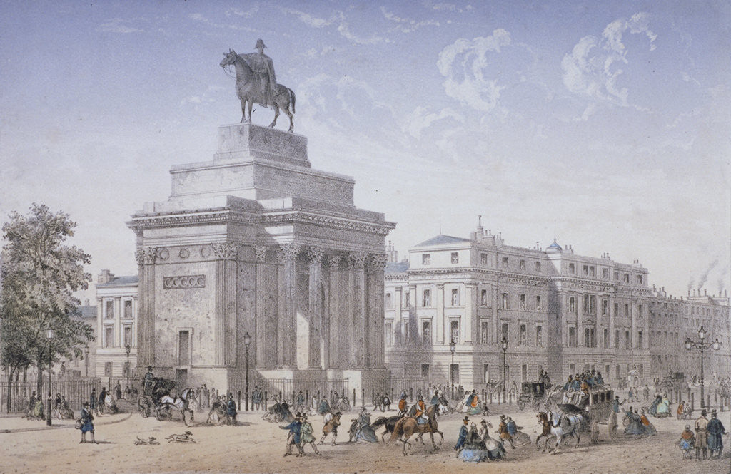 Detail of Hyde Park Corner, Westminster, London by Anonymous