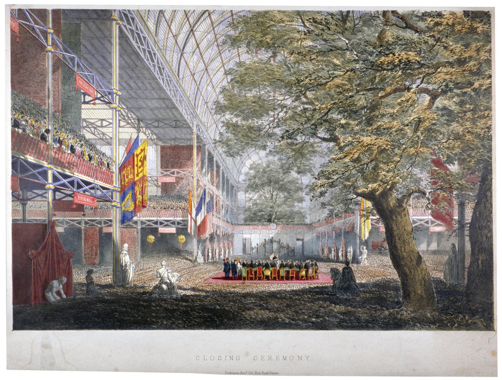 Detail of View of the closing ceremony of the Great Exhibition of 1851, London by Anonymous