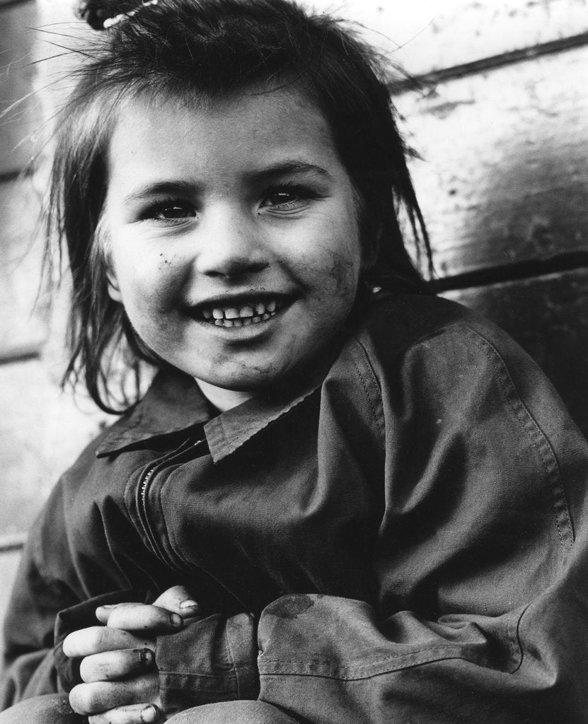 Detail of Daphne, gypsy girl, Newdigate, Surrey, 1960s by Tony Boxall