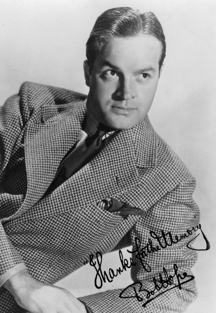 Detail of Bob Hope (1903-2003), British-born American comedian and actor by Anonymous