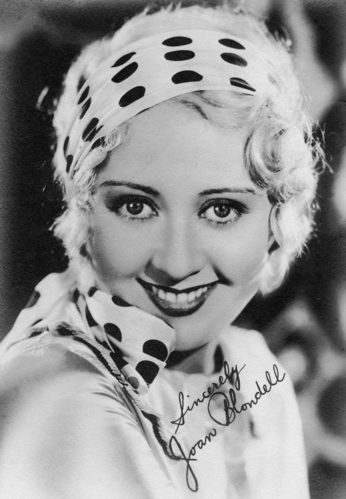 Detail of Joan Blondell (1906-1979), American actress by Anonymous
