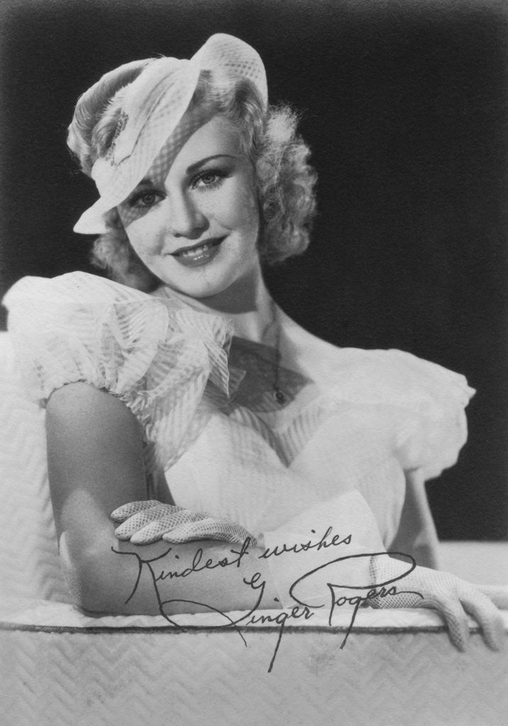 Detail of Ginger Rogers (1911-1995), American actress, dancer and singer by Anonymous