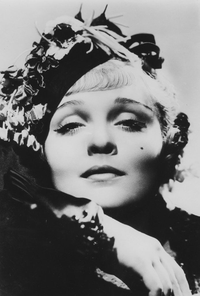Detail of Marlene Dietrich (1901-1992), German-born American actress, singer and entertainer by Anonymous