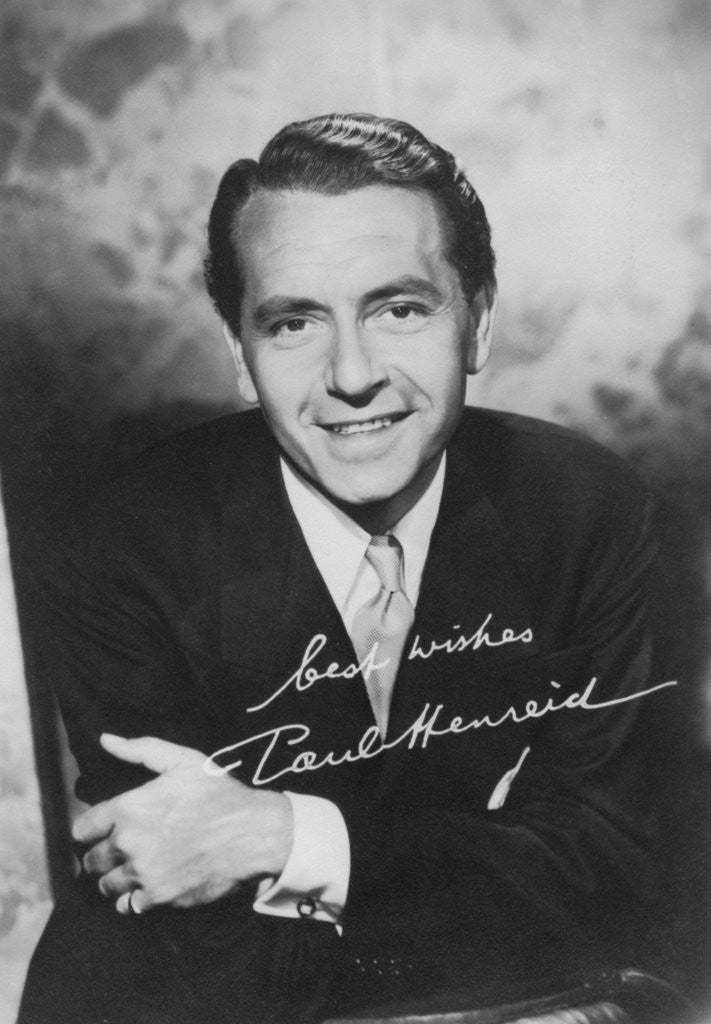 Detail of Paul Henreid (1908-1992), Austrian-born American actor and director by Anonymous