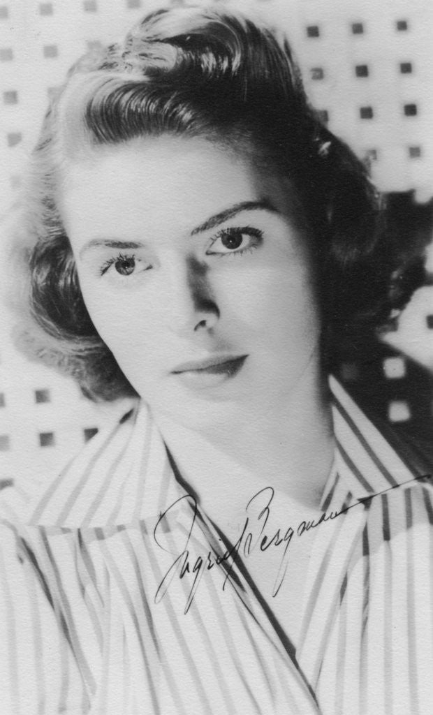 Detail of Ingrid Bergman (1915-1982), Swedish actress by Anonymous