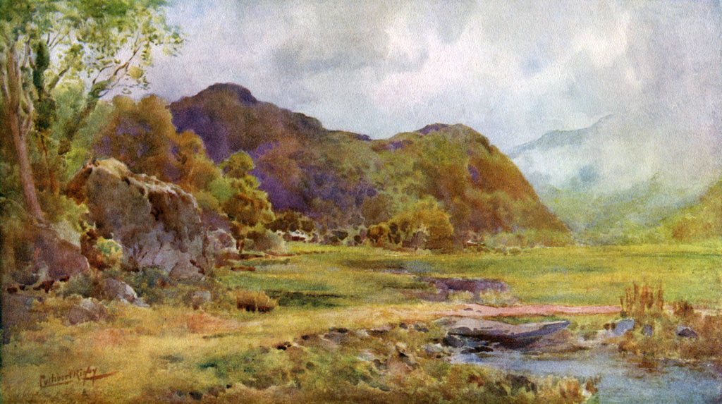 Detail of On the Marsh near Lodore, Cumberland by Cuthbert Rigby