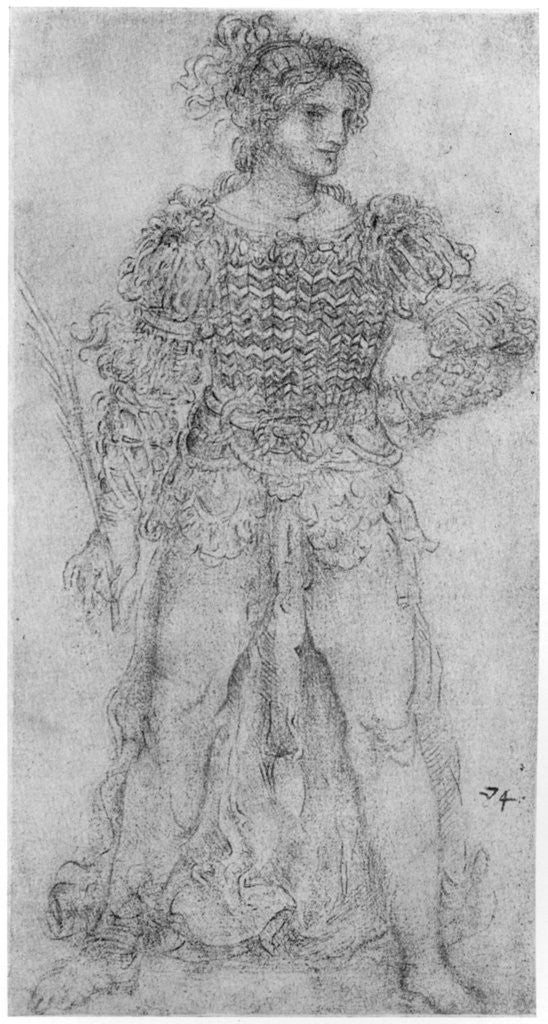 Detail of Costume Study by Leonardo Da Vinci