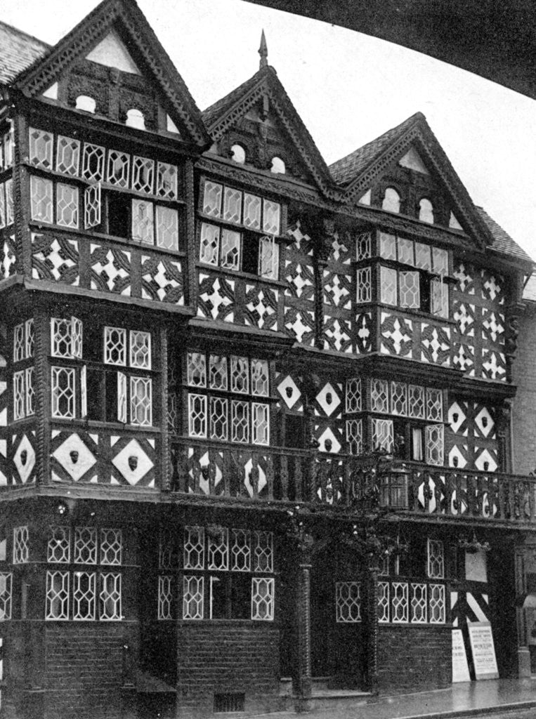 Detail of Feathers Hotel, Ludlow, Shropshire, England by Herbert Felton
