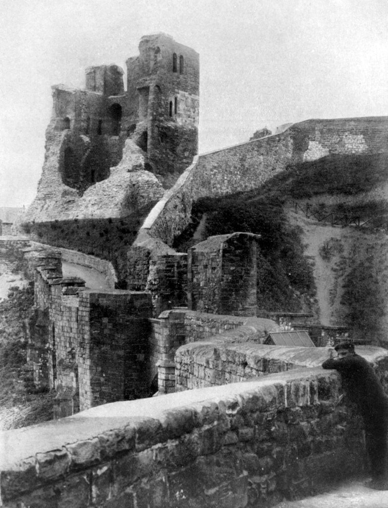 Detail of Scarborough Castle, North Yorkshire, England by Anonymous