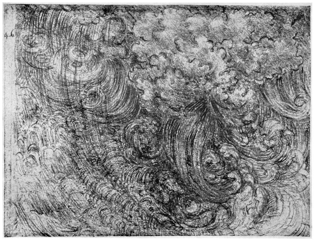 Detail of End of the World by Leonardo Da Vinci