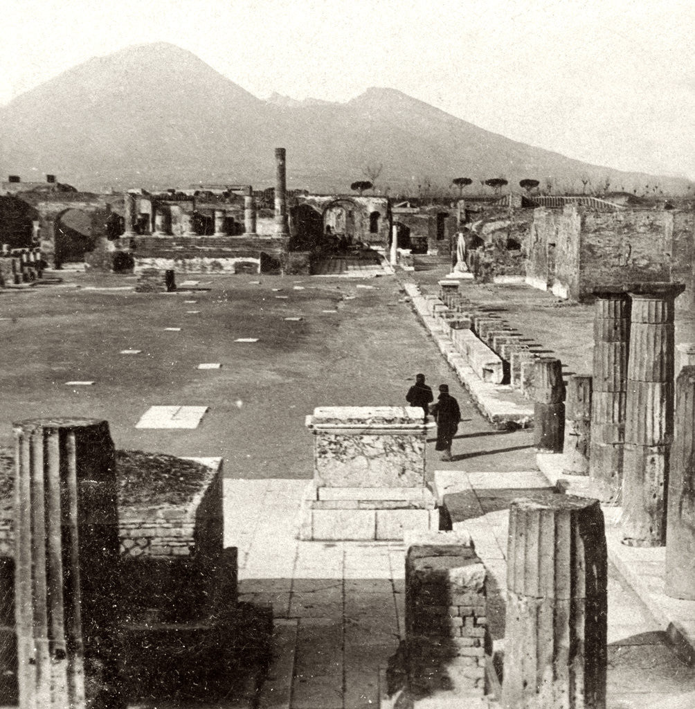 Detail of The forum of Pompeii, Italy by Anonymous