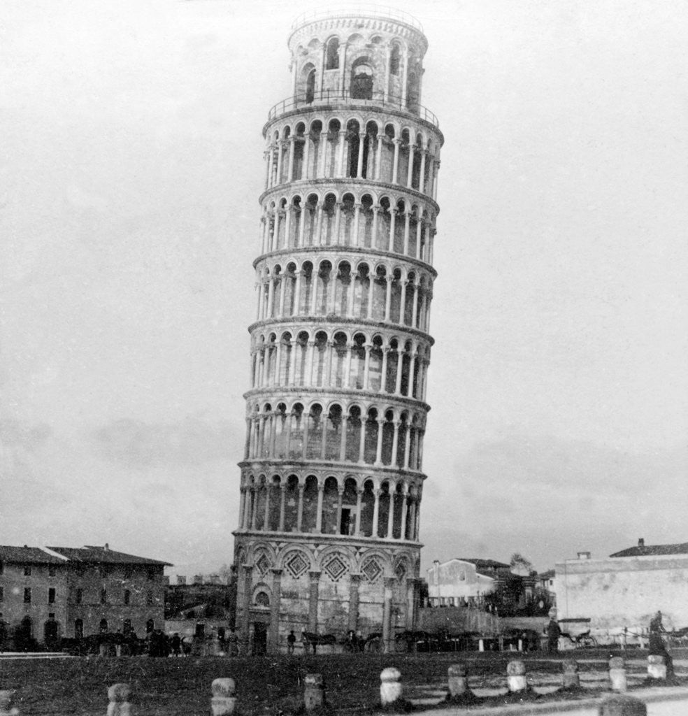 Detail of The Leaning Tower of Pisa, Italy by Anonymous