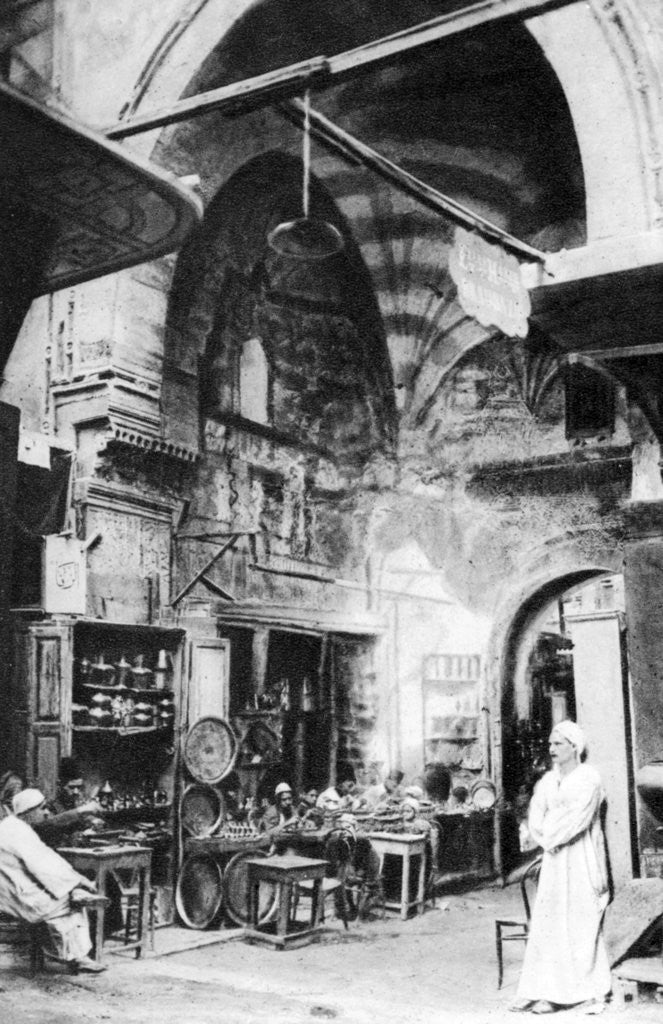 Detail of A bazaar in Cairo, Egypt by Anonymous