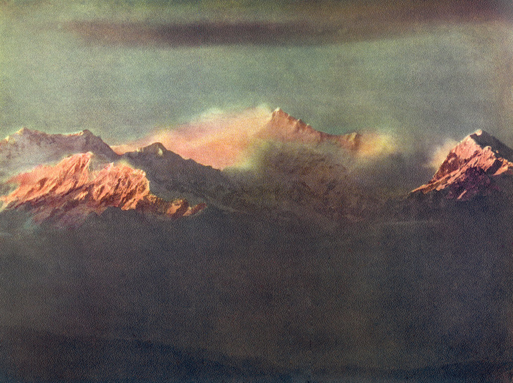 Detail of Last Rays of Light on Kinchenjunga by Anonymous