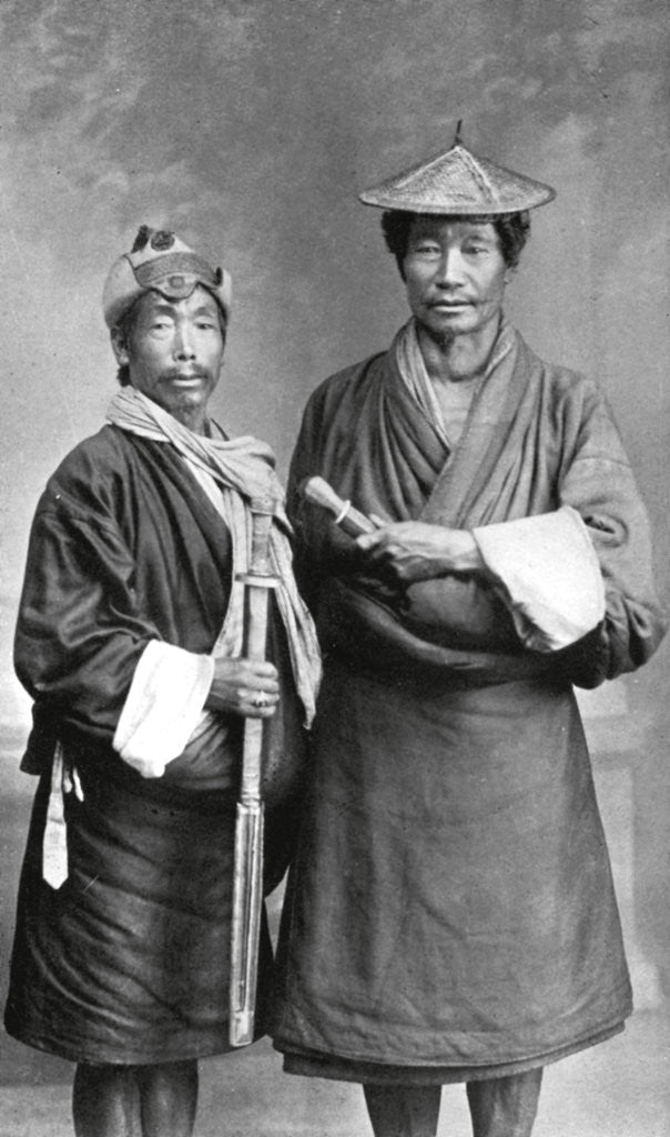 Detail of Two Sikkimese men by Anonymous