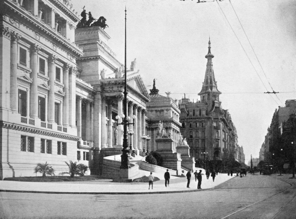 Detail of Congress Hall and Avenida Callao, Buenos Aires, Argentina by Anonymous