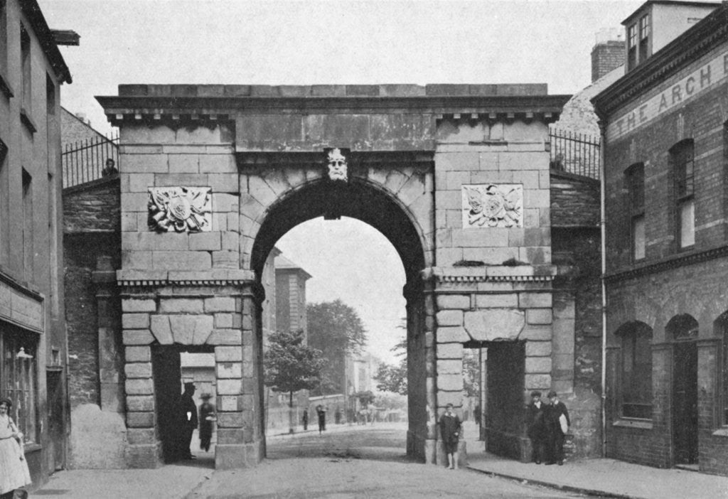 Detail of Bishop's Gate, Londonderry by WA Green