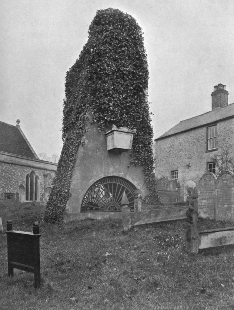Detail of A tomb above ground, Pinner Churchyard, London by Valentine & Sons
