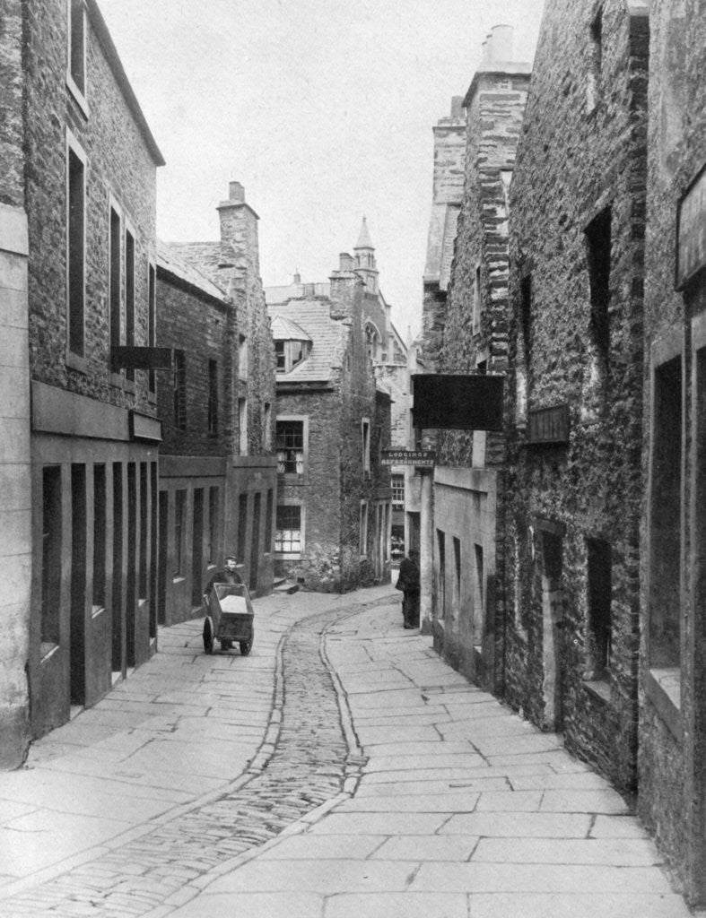 Detail of A street in Stromness, Orkney, Scotland by Thomas Kent