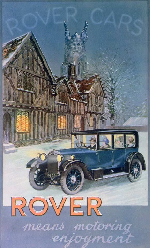 Detail of Advert for Rover Cars by Anonymous
