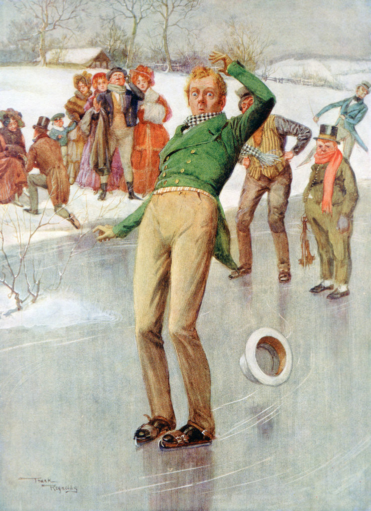 Detail of Mr Winkle on the Ice by Frank Reynolds