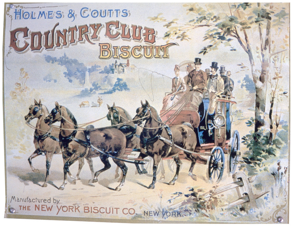 Detail of Advert for Holmes and Coutts Country Club Biscuits by Anonymous