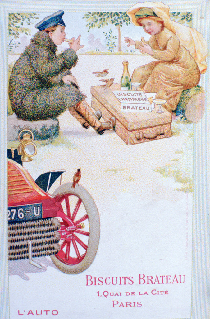 Detail of Advert for Biscuits Brateau by Anonymous