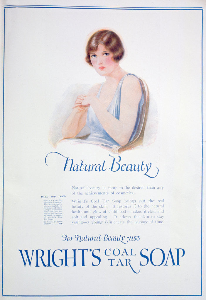 Detail of Advert for Wright's Coal Tar Soap by Anonymous