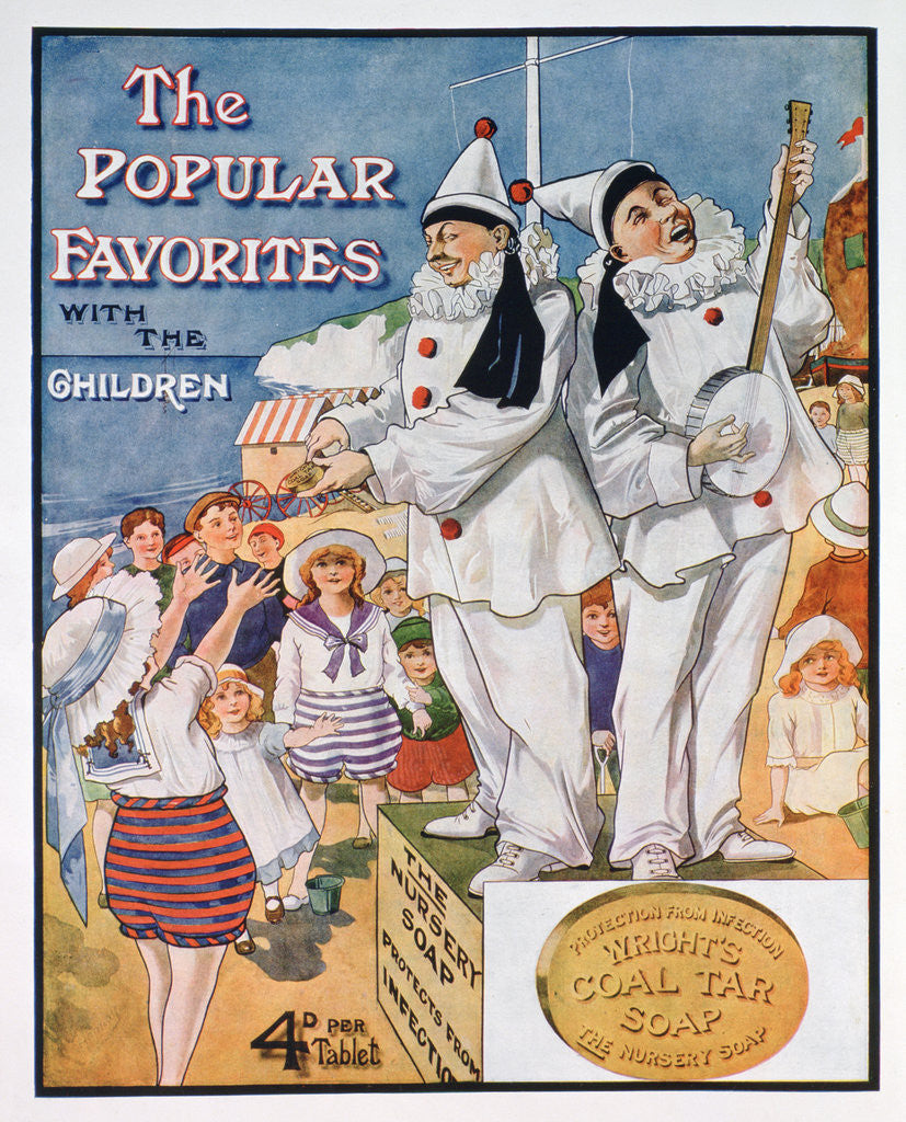 Detail of Advert for Wright's coal tar soap by Anonymous