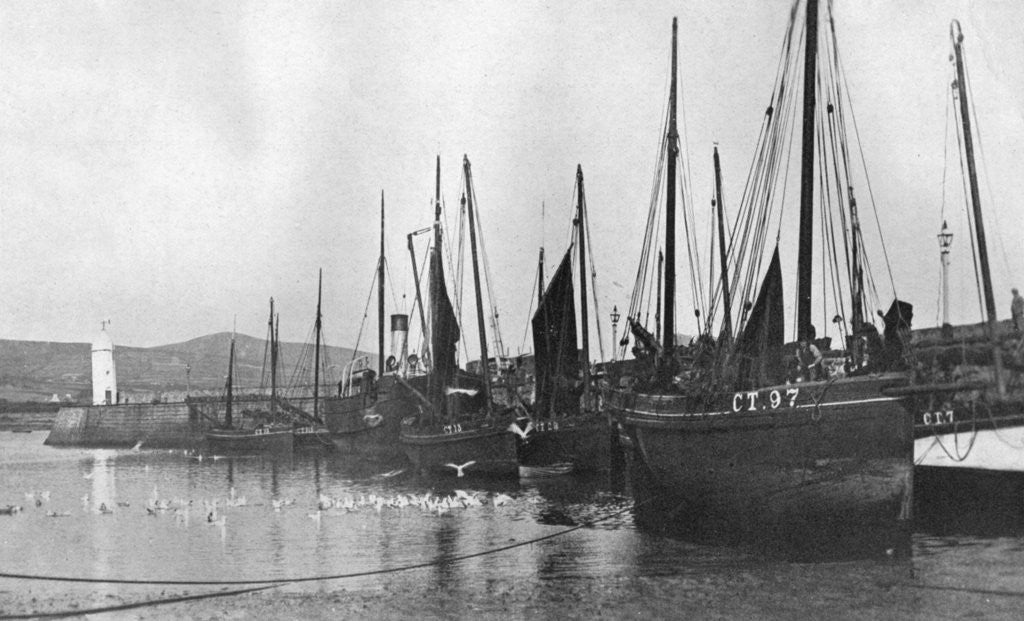 Detail of Fishing boats in Port St Mary harbour, Isle of Man by Anonymous