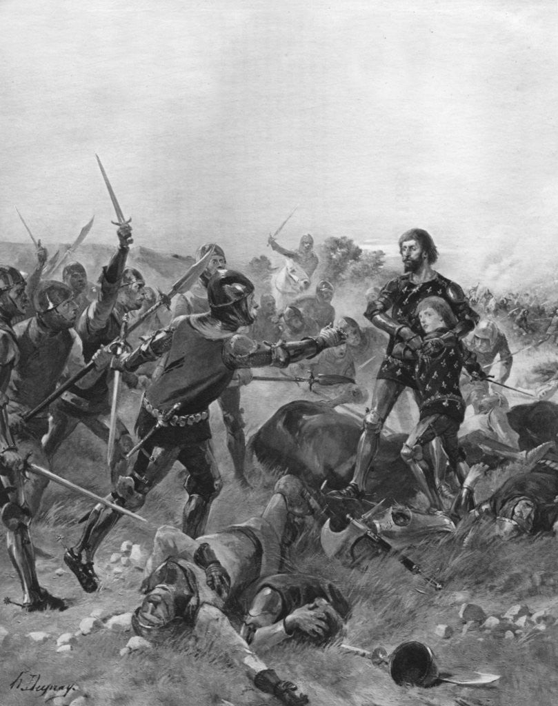 Detail of Battle of Poitiers, France by Anonymous