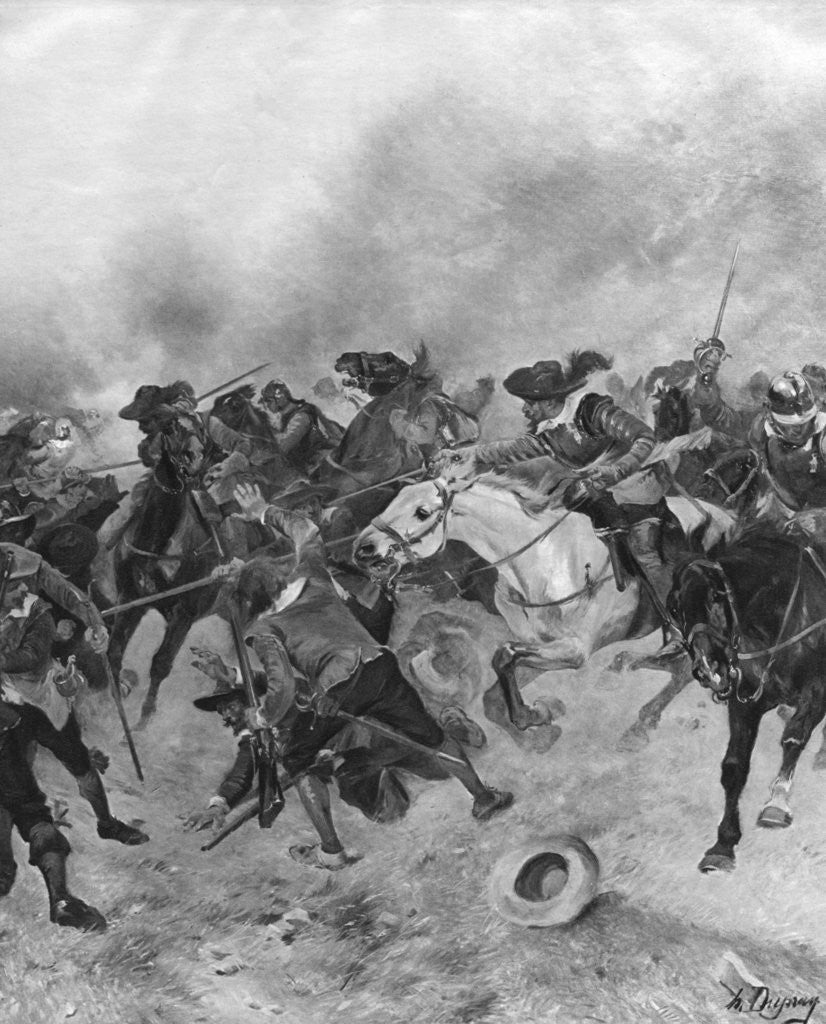 Detail of The Battle of Marston Moor by Anonymous