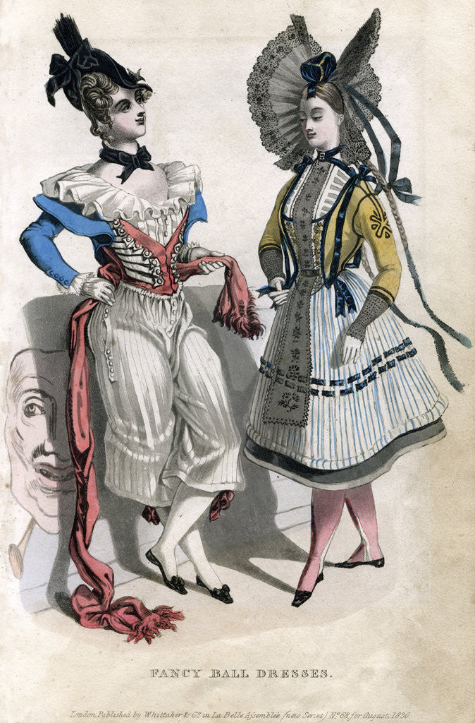 Detail of Fancy ball dresses by Anonymous