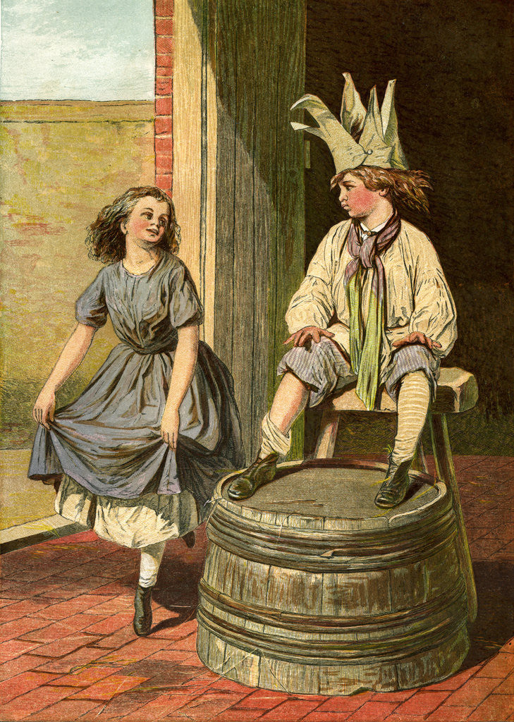 Detail of Penny Royal and Columbine by Anonymous