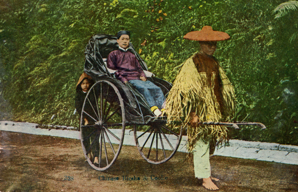 Detail of Chinese rickshaw by Anonymous