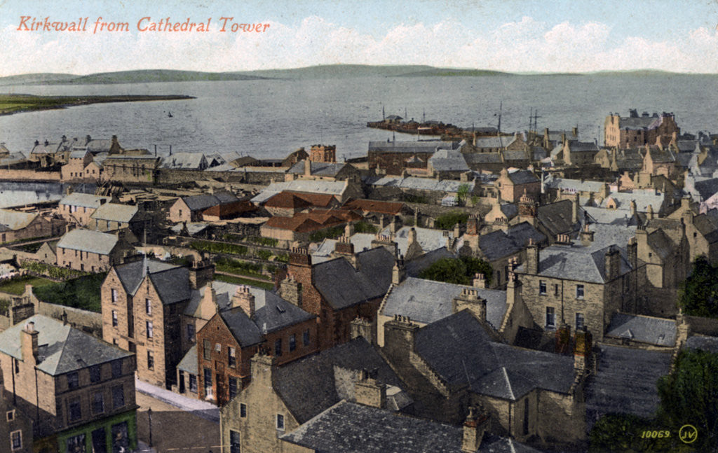 Detail of Kirkwall from the Cathedral tower, Orkney, Scotland by Anonymous