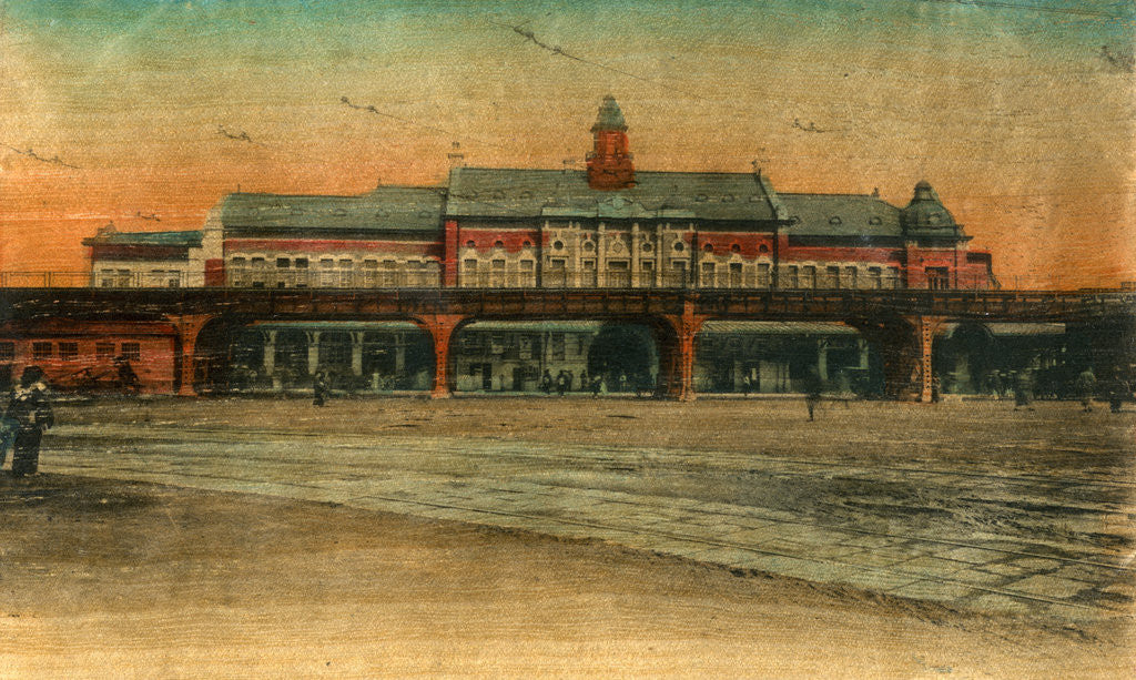 Detail of Railway Station, Yokohama by Anonymous