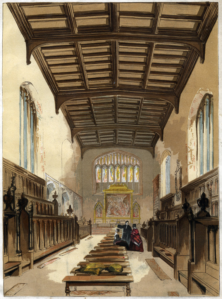 Detail of Interior of St John's College Chapel, Cambridge, Cambridgeshire by Anonymous