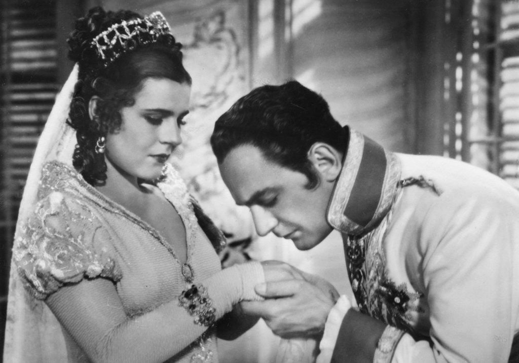 Detail of Paula Wessely and Willi Forst, Austrian film actors by Anonymous