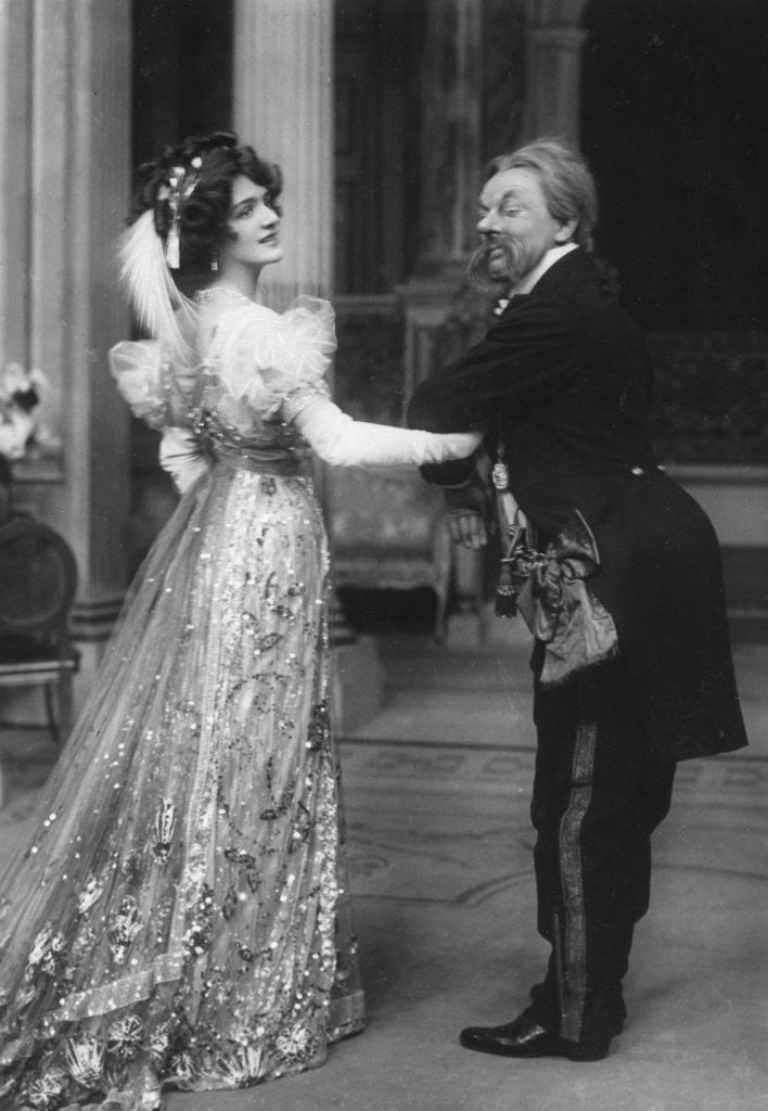 Detail of Miss Lily Elsie and Mr George Graves in The Merry Widow by Anonymous