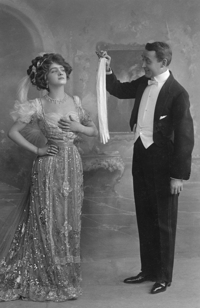 Detail of Lily Elsie and Joseph Coyne in The Merry Widow by Anonymous